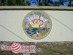 Island Acres Community Sign